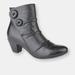 Cipriata Womens/Ladies Emma Button Ankle Boot - Black - Black - 7