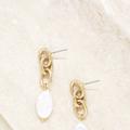 Ettika Freshwater Pearl Drop & 18k Gold Plated Chain Earrings - Gold - ONE SIZE