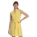 London Times Petite Petunia Dress - Yellow - 14P