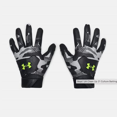 Under Armour Clean Up 21-Culture Batting Gloves - Black - L