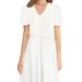 Farah Naz New York Women Pockets Midi Dress - White - 8