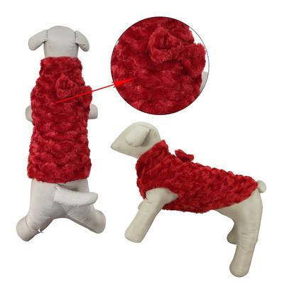 Primeware Inc. Luxury Faux Fur Winter Dogs Coat - Red - XS