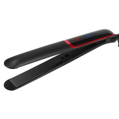 Fresh Fab Finds 2-In-1 Hair Straightener/Curling Iron | Ceramic Plate | LCD Display | Temperature Adjust | Glove - Black
