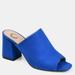 Journee Collection Journee Collection Women's Wide Width Adelaide Slide - Blue - 6.5