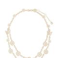 Marchesa Floral Chain Layered Necklace - White - ONE SIZE ONLY