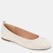 Journee Collection Journee Collection Women's Tru Comfort Foam Tannya Flat - White - 8.5