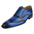 LIBERTYZENO Aaron Leather Oxford Style Dress Shoes - Blue - 10.5