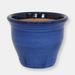 Sunnydaze Decor Studio High-Fired Glazed Ceramic Planter - Blue - 15"