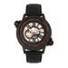 Reign Watches Reign Thanos Automatic Leather-Band Watch - Black