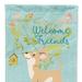 Caroline's Treasures 11 x 15 1/2 in. Polyester Welcome Friends Brown White Chihuahua Garden Flag 2-Sided 2-Ply