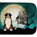 Caroline's Treasures 14 in x 21 in Halloween Scary Bernese Mountain Dog Dish Drying Mat