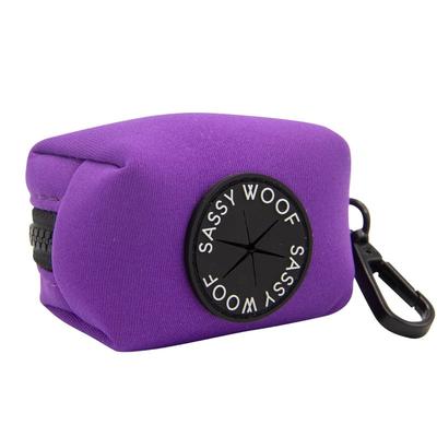 Sassy Woof Dog Waste Bag Holder - Neon Purple - Purple