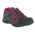 Regatta Childrens/Kids Edgepoint Waterproof Walking Shoes - Steel/Pink Fusion - Grey - (3 LITTLE KID)