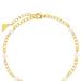 Sterling Forever Coast Pearl Chain Anklet - Gold