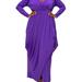 LIVD Plus Size Giuliana Tulip Hem Maxi Dress - Purple - 2X