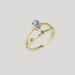 Bonheur Jewelry Aliane Green/Blue Multi Stone Ring - Gold - 7