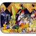 Caroline's Treasures 14 in x 21 in Crystal Hot Sauce with Fleur De lis and Wine Dish Drying Mat