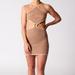 Miguelina Puca Handknit Mini Dress - Brown - M