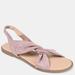 Journee Collection Journee Collection Women's Tru Comfort Foam Deleece Sandal - Purple - 9.5