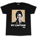 Star Wars Star Wars Mens My Captain Han Solo T-Shirt (Black) - Black - L