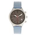 Elevon Watches Antoine Chronograph Leather-Band Watch With Date - Blue