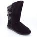 Bearpaw Women's Boshie Ankle-High Suede Boot - Black - 8 M