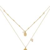 Ettika Sophia Dainty Chain 18k Gold Plated Layered Necklace - Gold - ONE SIZE ONLY