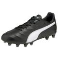 Puma Mens King Pro 21 Leather Soccer Cleats - Black/White - Black - 8.5