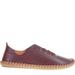 Lunar Womens/Ladies Whistable Leather Sneakers (Burgundy/Brown) - Red - 9