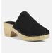 Rag & Co Darcie Black Suede Clogs - Black - US 8