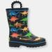 Western Chief Kids Dino World Rain Boots - Black - 7 TODDLER