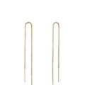 Ettika Single Chain Threader 18k Gold Plated Earrings - Gold - ONE SIZE ONLY