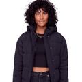 Alpine North Forillon | Women's Vegan Down (Recycled) Short Quilted Puffer Jacket, Black - Black