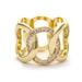 Rivka Friedman Interlaced Circle With Cubic Zirconia Accent Band Ring - White - 8