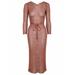 ZIMMERMANN Anneke Lurex Knit Dress (Final Sale) - Pink - AU0-US4