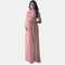 Vigor Maternity Clothes Maternity Gowns For Photoshoot Maternity Dress Photoshoot - Pink - M