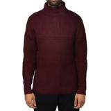 X RAY Cable Knit Turtleneck Sweater - Red - 3XL