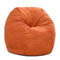 Jaxx Saxx 4 Foot Round Bean Bag W/ Removable Cover - Orange
