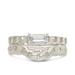 Sterling Forever Karter Stacking Ring Set - Grey - 7