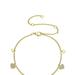Rachel Glauber 14K Gold Plated Cubic Zirconia Heart Charm Bracelet - Gold