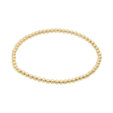 Ayou Jewelry Bead Bracelet (10K Gold - Medium) - Gold - 7.5