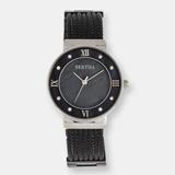 Bertha Watches Dawn Mother Of Pearl Cable Bracelet Watch - Black