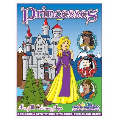 Really Big Coloring Books Princesses Coloring Book