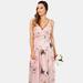 Krisp Womens/Ladies Lily Wrap Maxi Dress - Pink - Pink - M