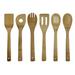 Oceanstar Oceanstar 6 Piece Bamboo Cooking Utensil Set KT1286