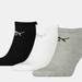 Puma Unisex Adult Trainer Socks - Gray / Black / White - Grey - 7