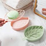 Vigor Classy Leaf Shape Holder Non Slip Soap Dish - Bulk 3 Sets - 3 PACK