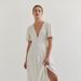 Crescent Dawson Midi Dress - White - XS