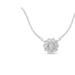 Haus of Brilliance .925 Sterling Silver 1/2 Cttw Diamond Miracle Set Flower Cluster Pendant Necklace with Cable Chain - White - OS