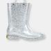 Western Chief Kids Glitter Rain Boots - White - 11 YOUTH